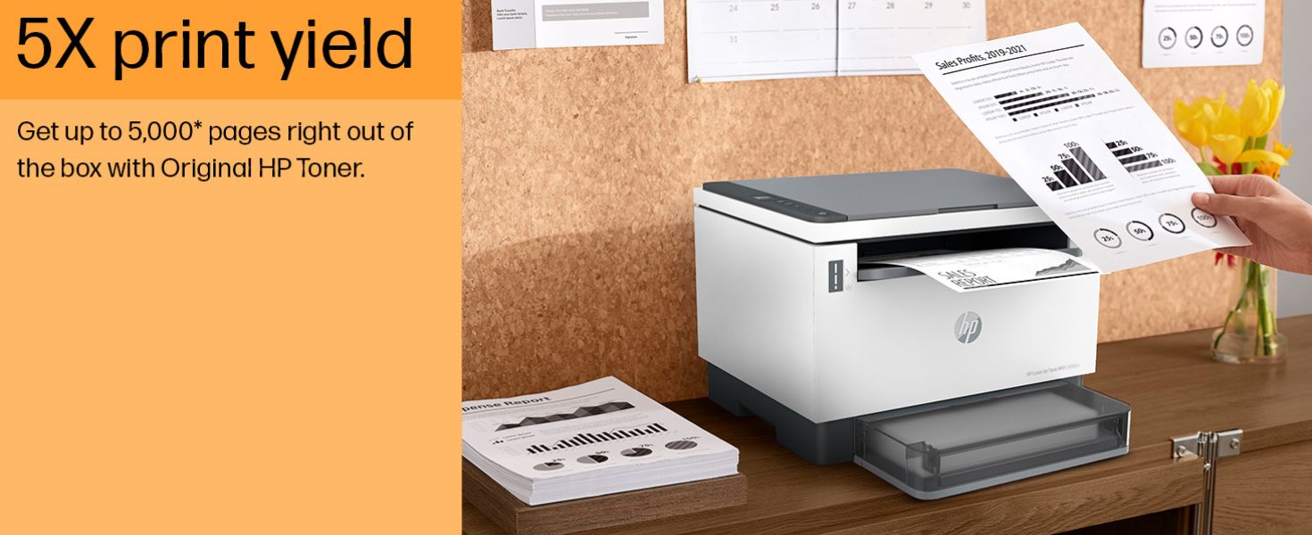 HP Laserjet Tank MFP 1005 Multifunction Monochrome Laser Printer